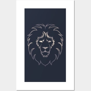 Lion head. Posters and Art